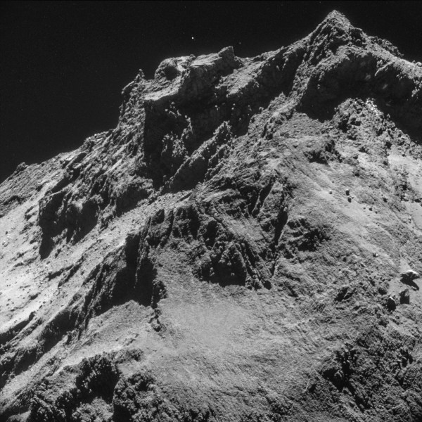 A handout image of the comet 67P/Churyumov-Gerasimenko made available by the ESA