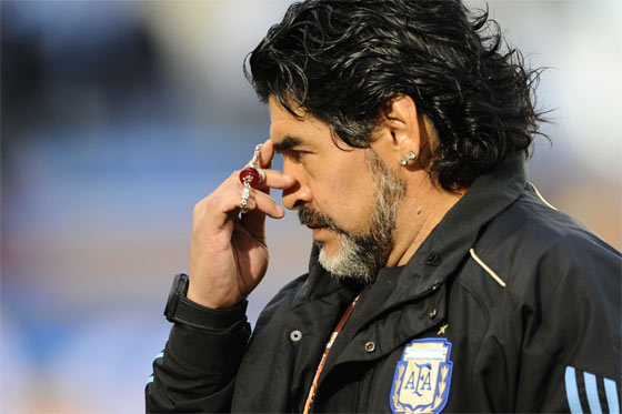Maradona afirmó que le da “asco” el fútbol argentino