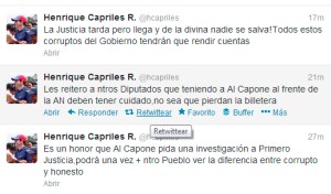 El polémico tuit de Capriles sobre la discusión en la AN
