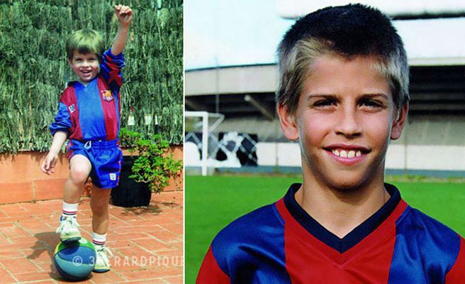 Piqué revela las más tiernas fotografías de su infancia (Fotos+Awww)