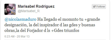 Marisabel Rodríguez le dice a Maduro que le llegó “su momento”