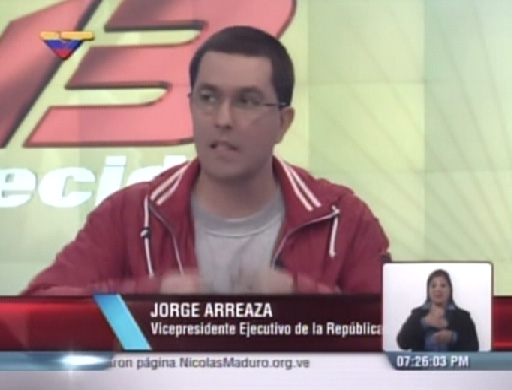 Arreaza: Si no somos favorecidos por la voluntad del pueblo, Maduro le colocará la banda al candidato de oposición