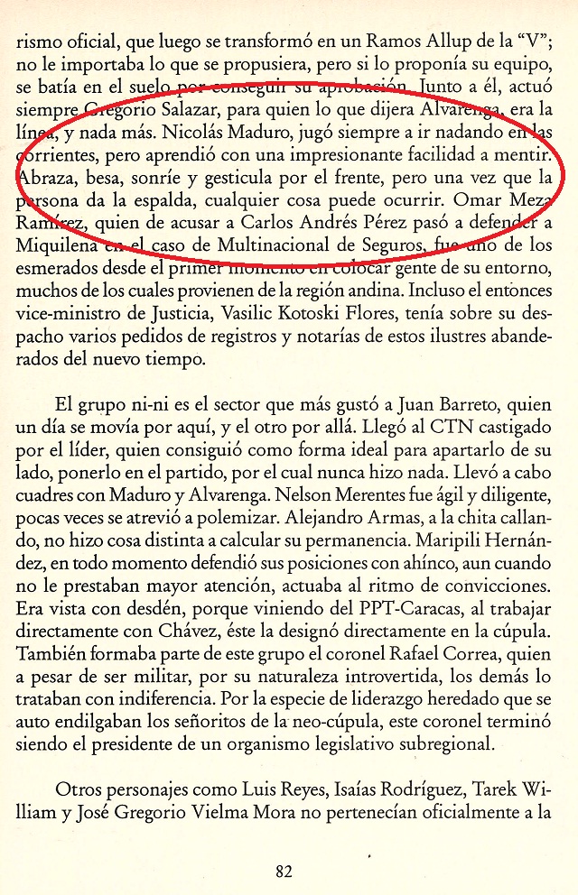 El feo concepto que tiene William Ojeda de Nicolás Maduro (documento)