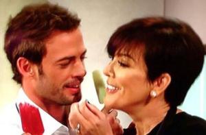 La mamá de las Kardashian se derritió cuando este actor cubano le limpió la boca (Foto)