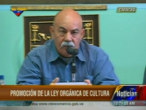Darío Vivas dice que espera que el TSJ apruebe la Ley de Cultura