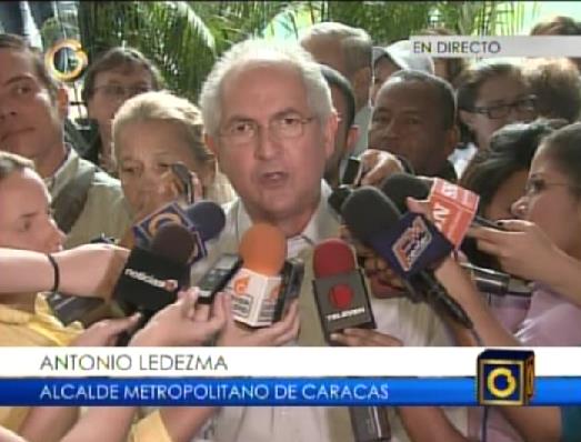 Ledezma: Busquen a los culpables de la conspiración en el BCV y Pdvsa