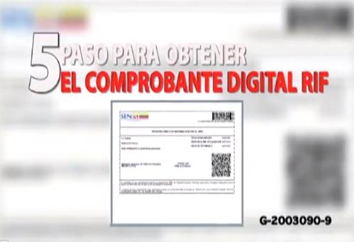 Pasos para sacar el RIF a través de internet (Video)