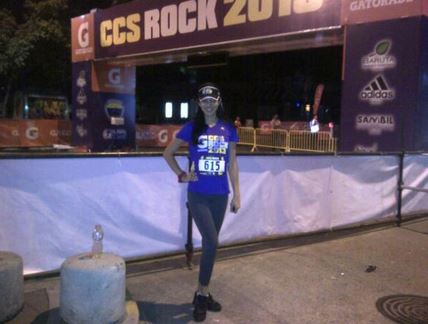 Una Miss corriendo en la #CcsRock2013