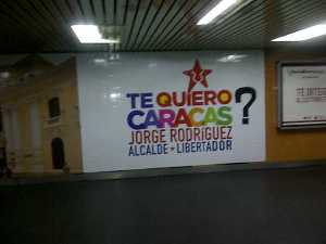 Jorge Rodríguez se atrevió a poner afiches en el Metro y esto fue lo que pasó (Fotos)