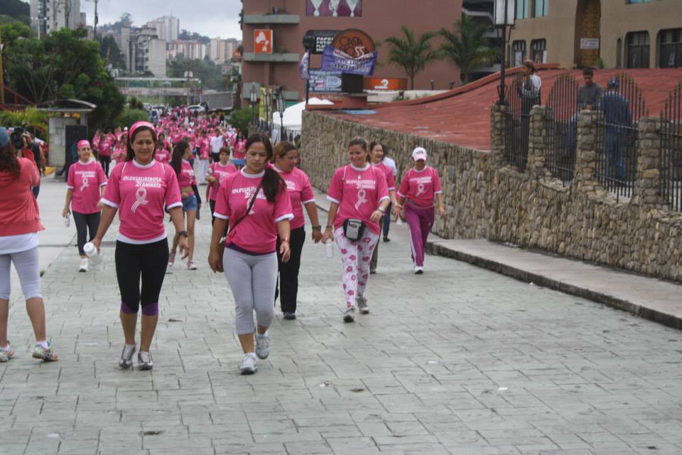 Más de mil personas caminaron por la prevención del cáncer de mama en Los Salias