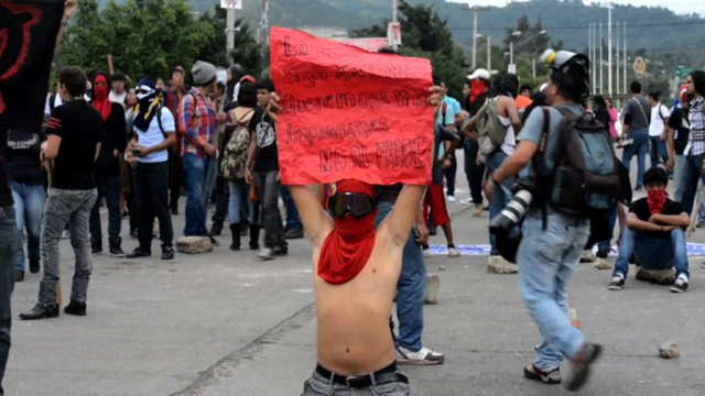 Protesta por resultados en Honduras (Video)