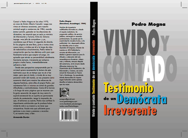 Pedro Mogna presentó libro “Vivido y contado”