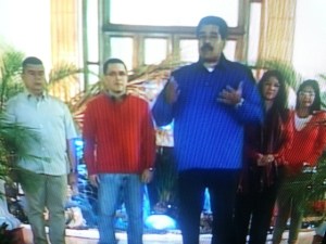 Maduro apareció en Cadena Nacional con su mensaje navideño