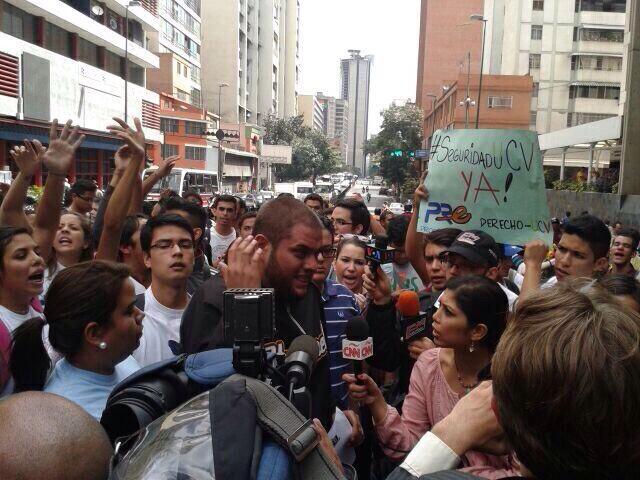 Ucevistas marcharon hasta el ministerio del Interior para exigir liberación de estudiantes