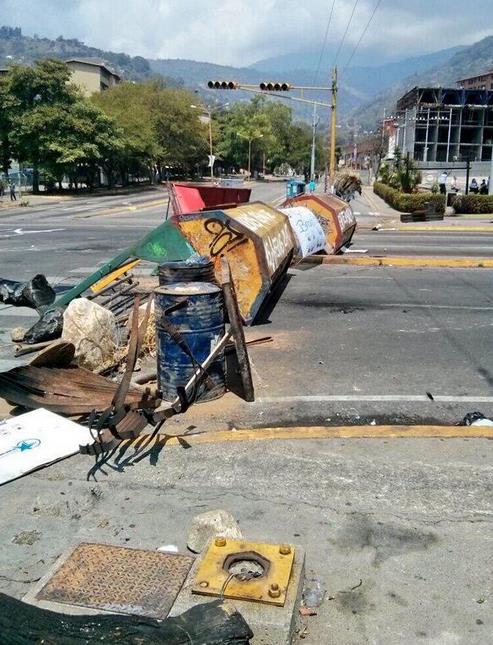 Mérida fue cercada con barricadas