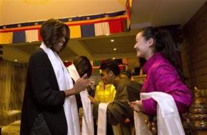 Michelle Obama genera polémica tras almorzar en restaurante tibetano