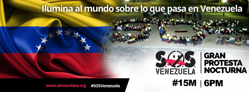 Protesta mundial SOS humano iluminará al mundo sobre lo que sucede en Venezuela