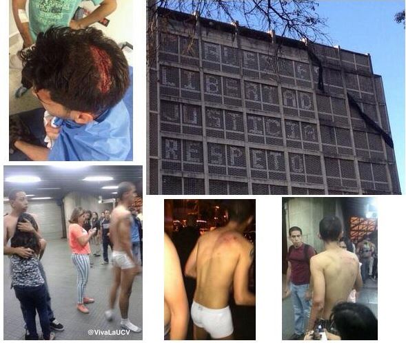 30 irregulares robaron, desnudaron y golpearon por 45 minutos a estudiantes de la UCV