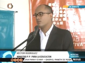 Héctor Rodríguez: Queremos corregir los errores del sistema escolar