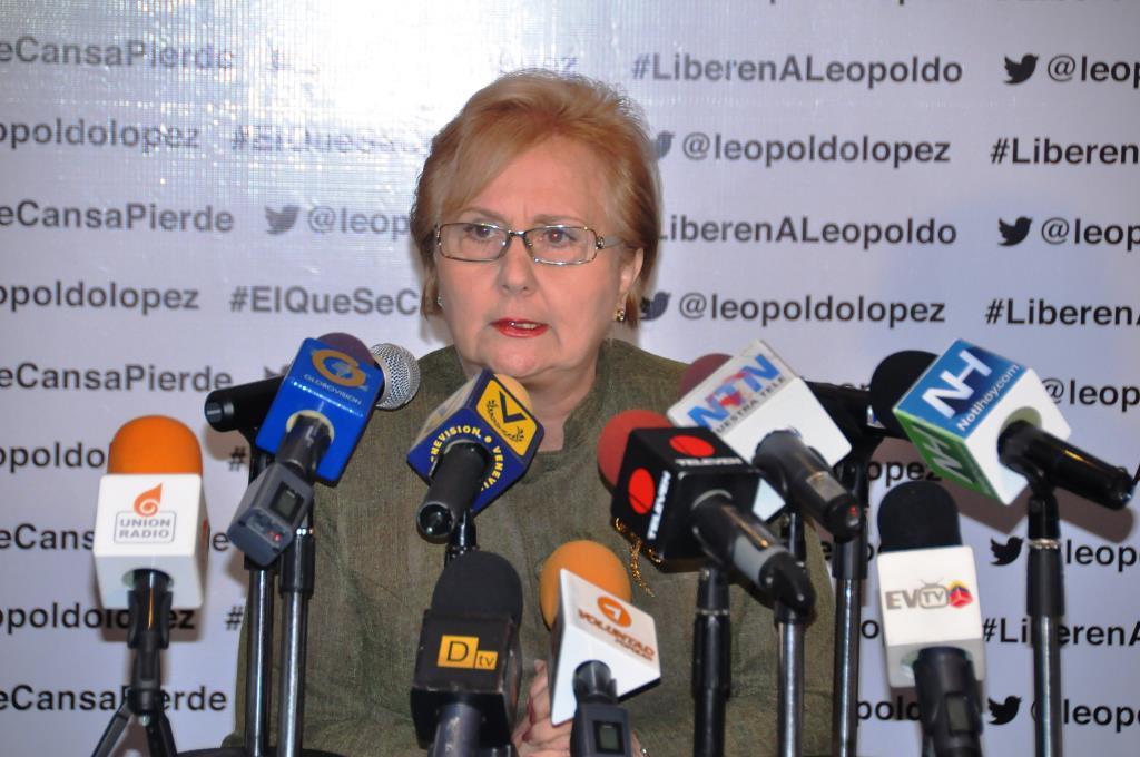 Blanca Mármol: Prisión que sufre Leopoldo López es por disentimiento político