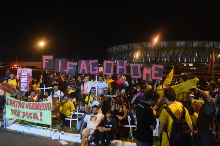 Protestas agitan Brasil a las puertas del Mundial (FOTOS)