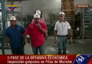 Cabello realiza inspección a empresa Gravinil en Miranda