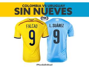 Colombia vs Uruguay: Un duelo sin “9” (Foto)