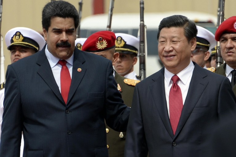 El presidente chino llegó a Venezuela