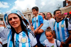 Así se prepara la hinchada argentina para la final mundialista (Fotos)