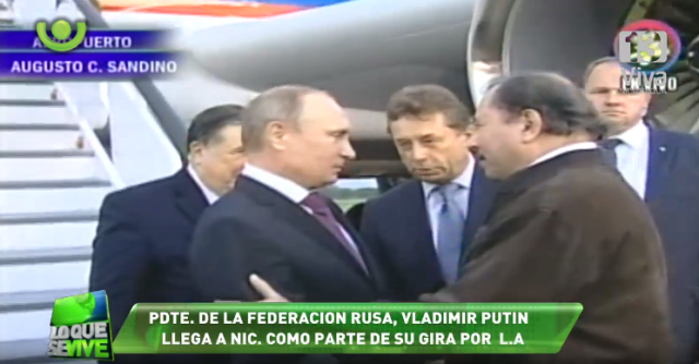 Putin hizo visita sorpresiva a Nicaragua