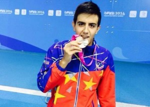 El venezolano Claverie logra su segunda medalla en Nankín 2014