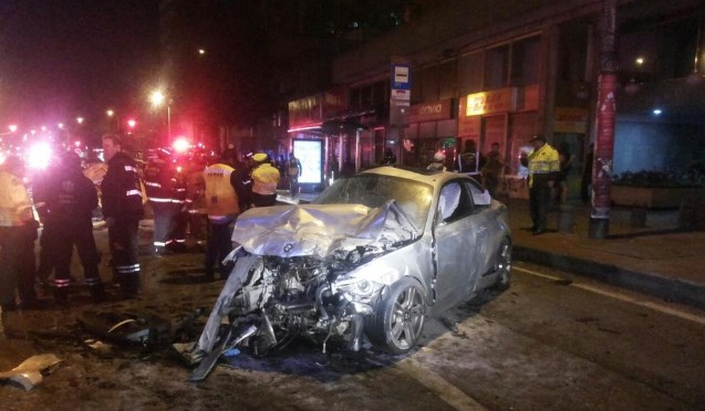 Imputarán cargos al conductor del BMW que causó grave accidente en Bogotá