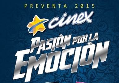 Cinex inicia su preventa 2015