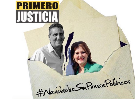 Navidades sin presos políticos es el lema de Primero Justicia