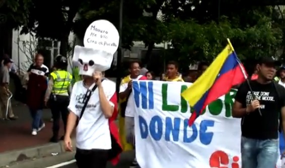 Así protestó un grupo de jóvenes en Chacao #23E (Video)
