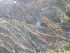 Las primeras imágenes de la zona donde se estrelló el avión de Germanwings