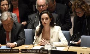 Angelina Jolie habla en nombre de los refugiados sirios  en la ONU