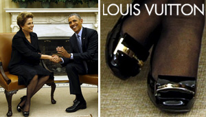 ¡Golazo! Los zapatos Louis Vitton de Dilma de 1.200 dólares (fotodetalles)