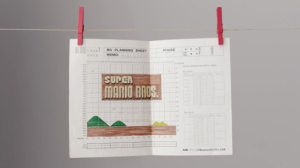 Así se diseñó… El primer Super Mario fue dibujado sobre papel cuadriculado