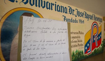 Liceo en El Tigre lleva todo el año escolar sin agua