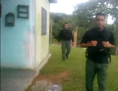 MENORES ATERRADOS: Irregular procedimiento de la GNB en una finca capturado en video