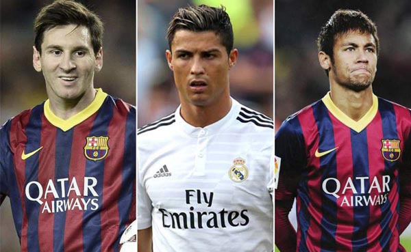 Messi, Cristiano y Neymar, candidatos al mejor gol de la UEFA