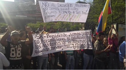 manifestación en plaza bcv