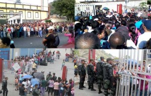 Sufrimiento y violencia en las colas para comprar comida en Trujillo