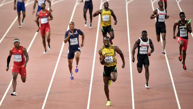 Usain Bolt consigue triplete en Mundial de Atletismo