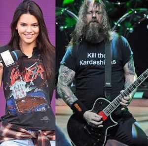 Kendall Jenner y su camisa de Slayer… guitarrista de Slayer y su camisa “maten a las Kardashian” (FOTOS)