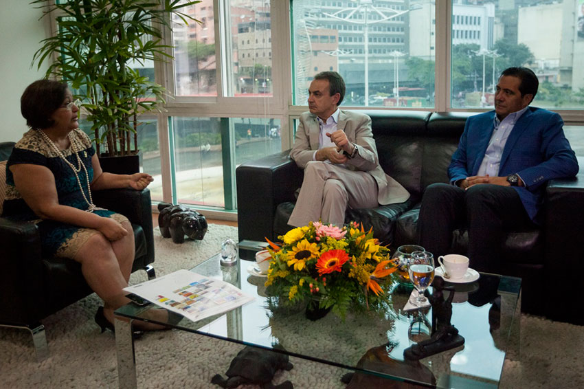 Tibisay Lucena se reunió con Zapatero y Torrijos (Foto)