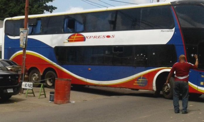 Un muerto y 7 heridos dejó atraco a bus de Expresos Occidente