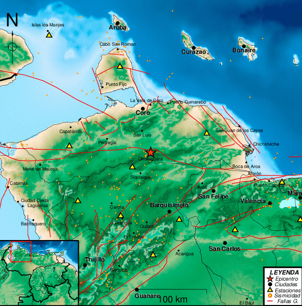 Sismo de magnitud 3.1 se registró en Churuguara