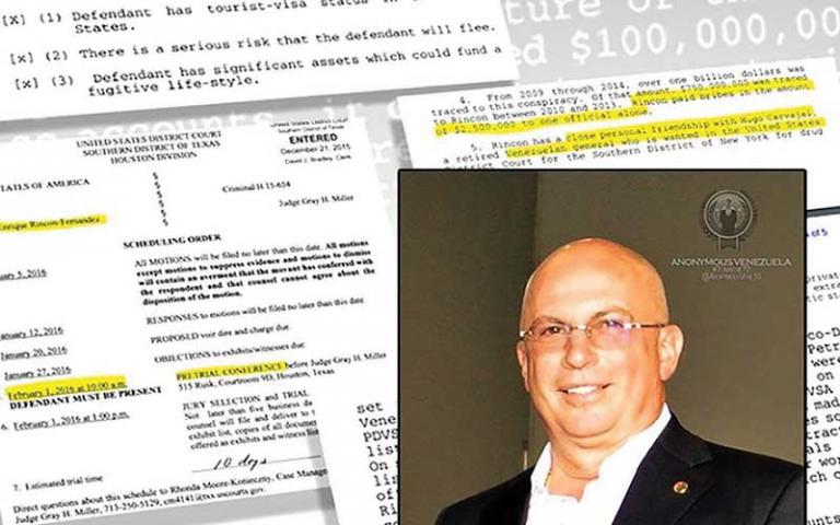 Roberto Rincón se declara culpable en EEUU en trama mil millonaria de sobornos de Pdvsa